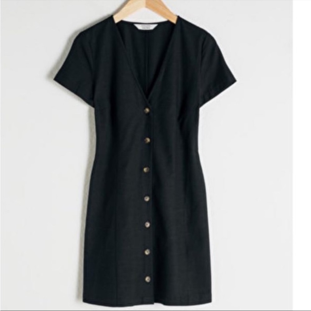 & Other Stories black mini dress